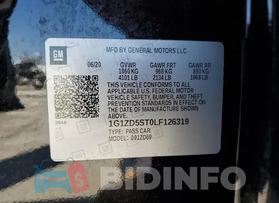 1G1ZD5ST0LF126319 Photo# 12