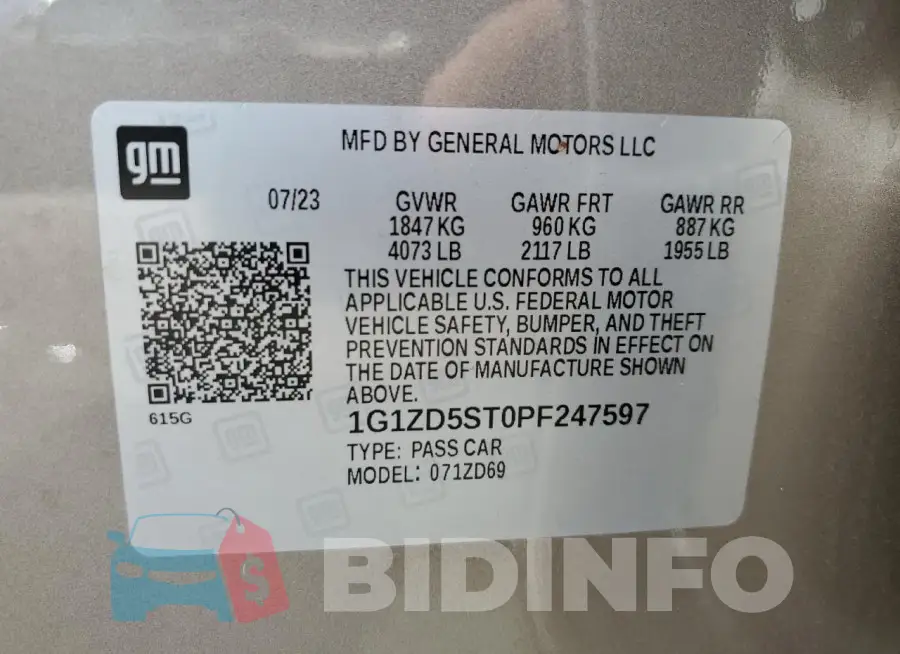 1G1ZD5ST0PF247597 Photo# 12