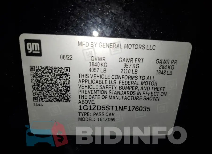1G1ZD5ST1NF176035 Photo# 12
