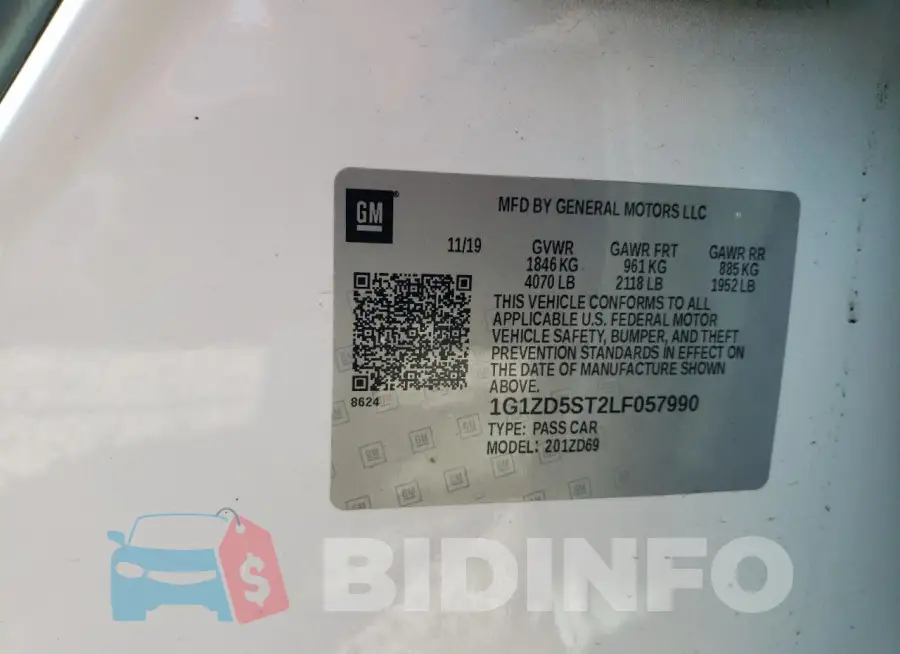 1G1ZD5ST2LF057990 Photo# 12
