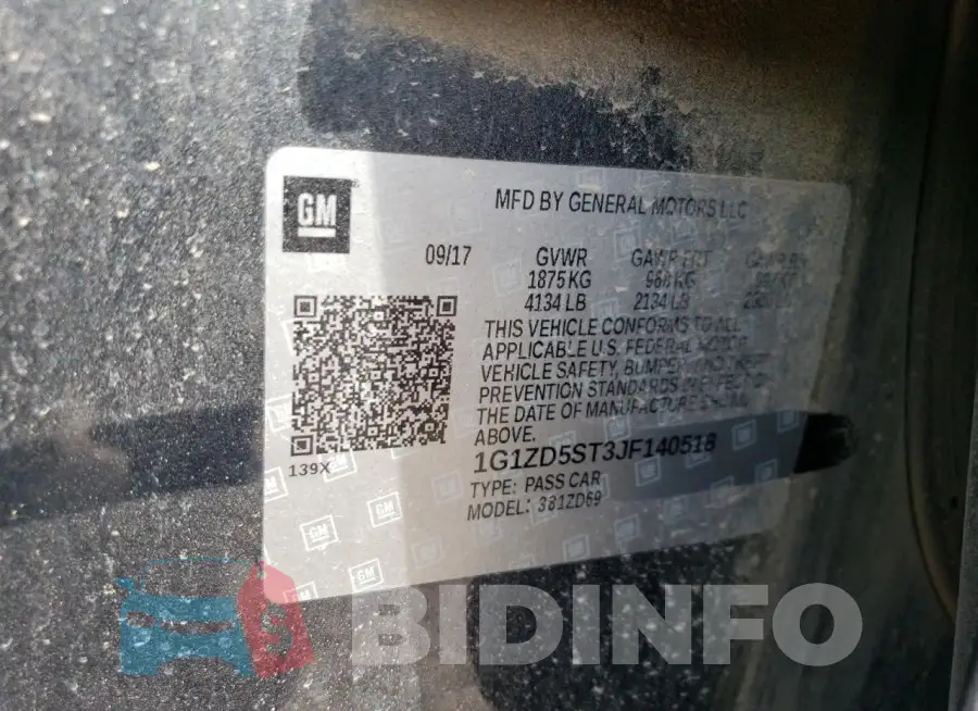 1G1ZD5ST3JF140518 Photo# 12