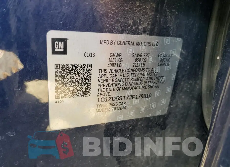 1G1ZD5ST7JF179810 Photo# 12