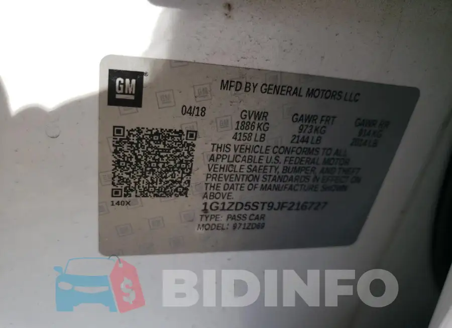 1G1ZD5ST9JF216727 Photo# 12