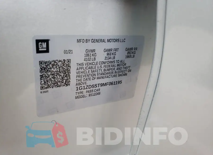 1G1ZD5ST9MF061195 Photo# 12