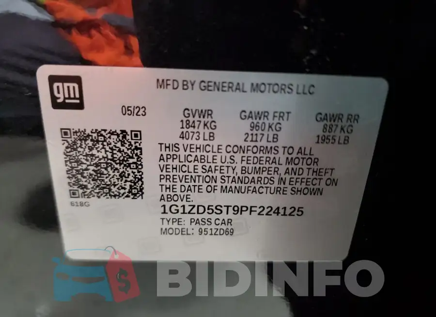 1G1ZD5ST9PF224125 Photo# 12