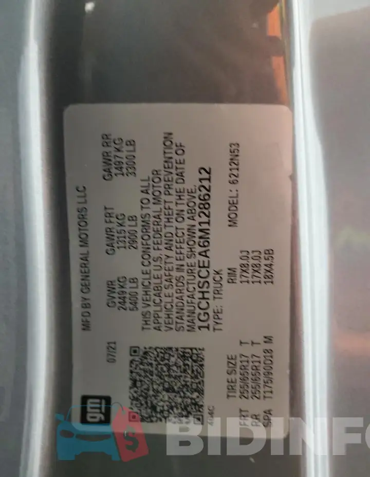 1GCHSCEA6M1286212 Photo# 12