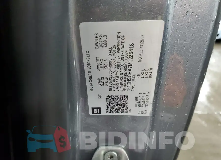 1GCHSCEA7M1225418 Photo# 12
