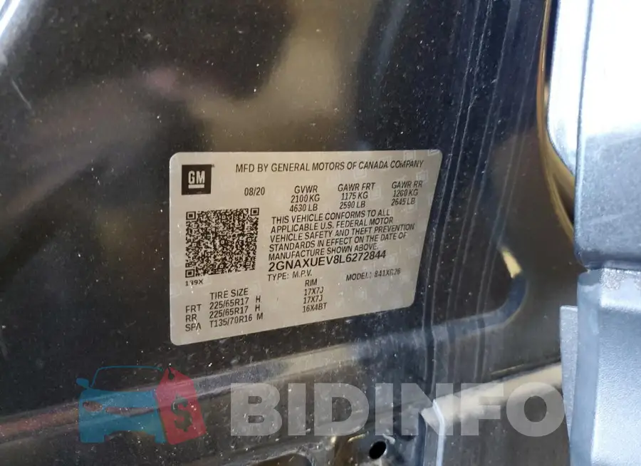 2GNAXUEV8L6272844 Photo# 13