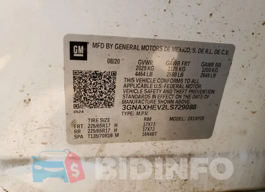 3GNAXHEV2LS729088 Photo# 13
