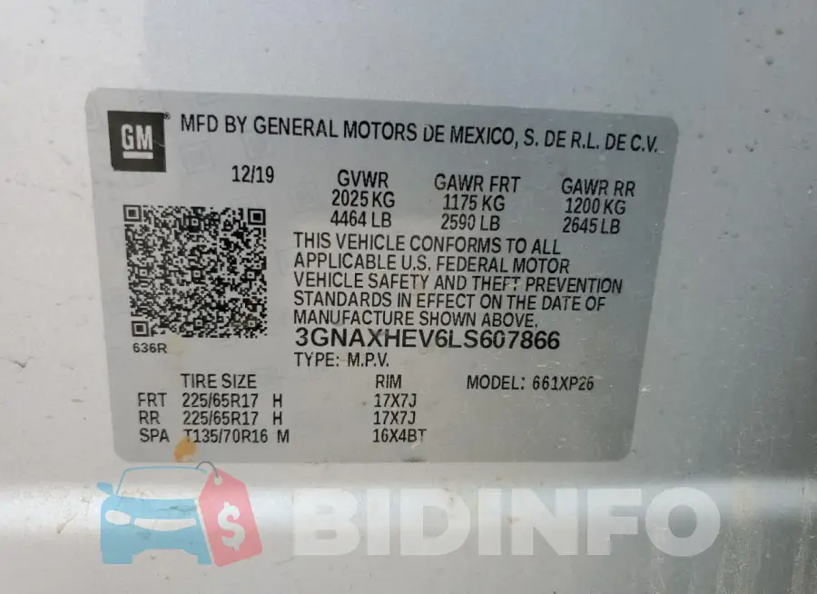 3GNAXHEV6LS607866 Photo# 13