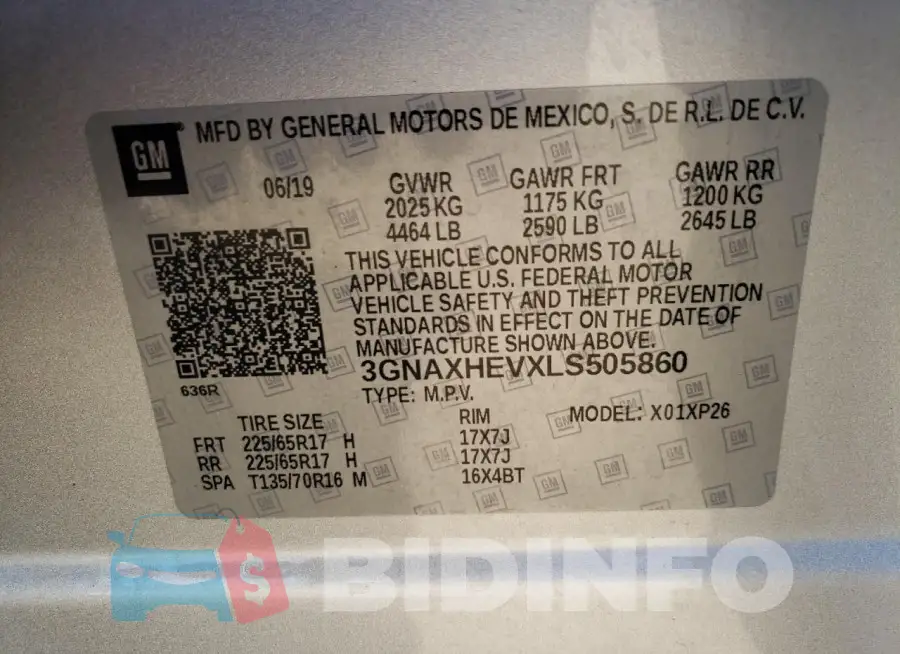 3GNAXHEVXLS505860 Photo# 13