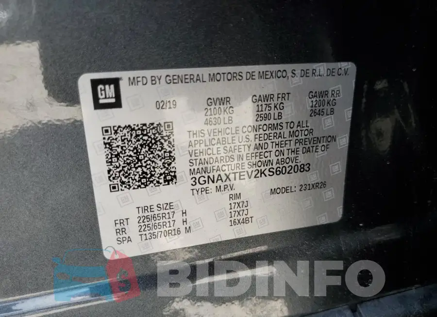 3GNAXTEV2KS602083 Photo# 13