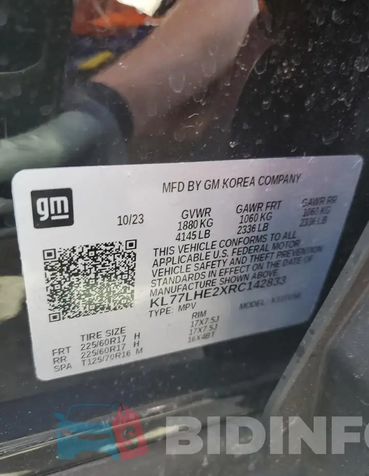 KL77LHE2XRC142833 Photo# 12