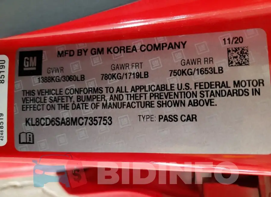 KL8CD6SA8MC735753 Photo# 12