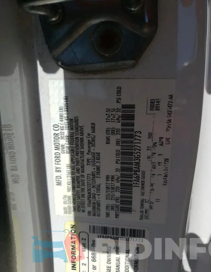1FA6P8AM3G5271773 Photo# 12
