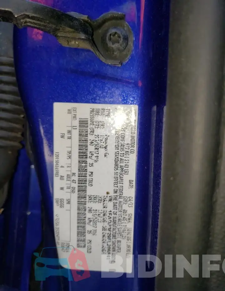 1FADP3F29FL286841 Photo# 12