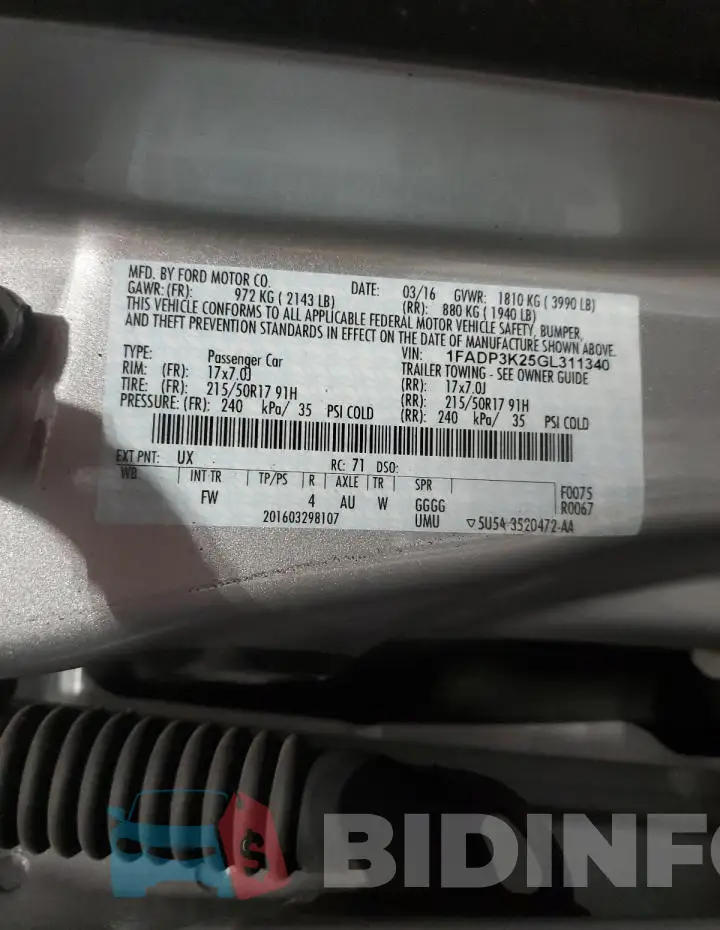 1FADP3K25GL311340 Photo# 12