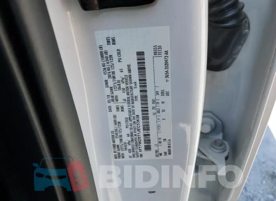 1FT7W2BT1JEC53638 Photo# 12