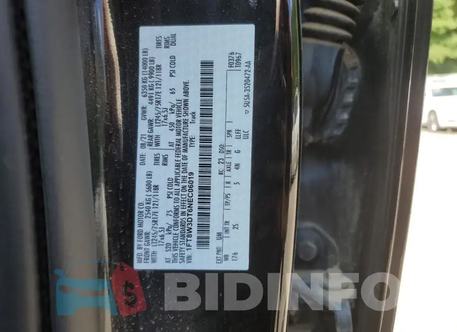 1FT8W3DT6NEC06019 Photo# 13