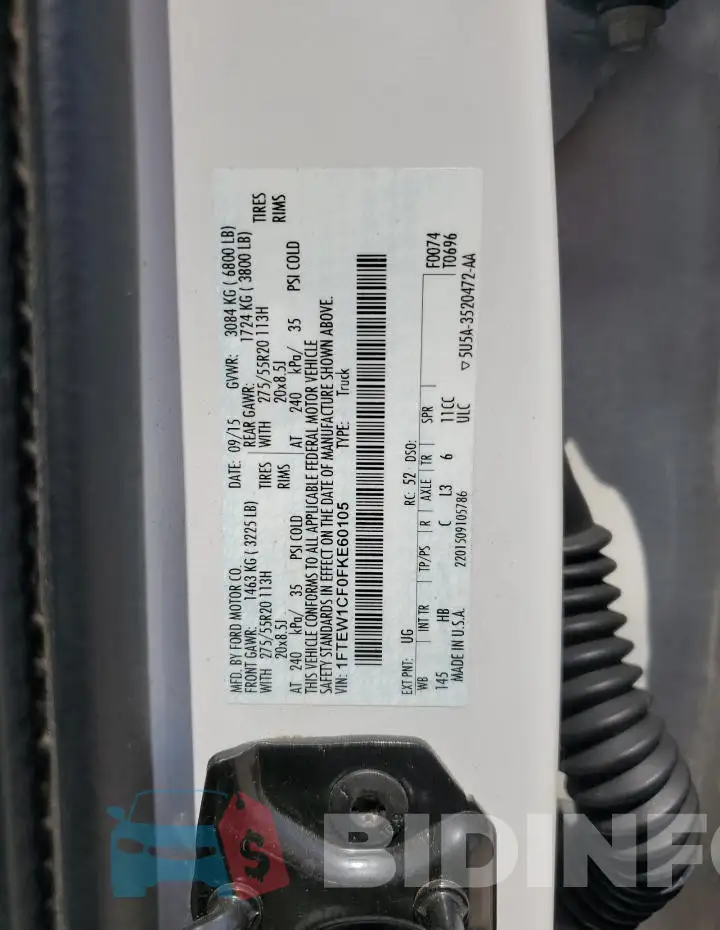 1FTEW1CF0FKE60105 Photo# 13