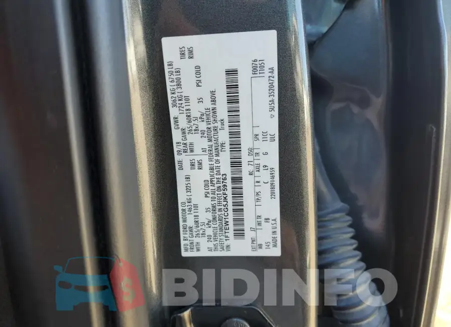 1FTEW1CG5JKF59763 Photo# 12