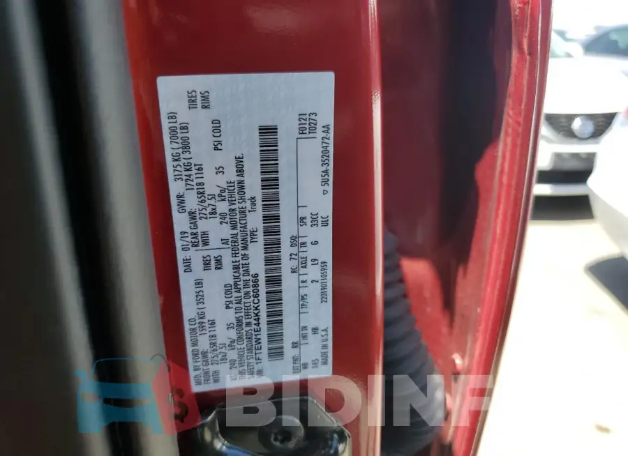 1FTEW1E44KKC60866 Photo# 12