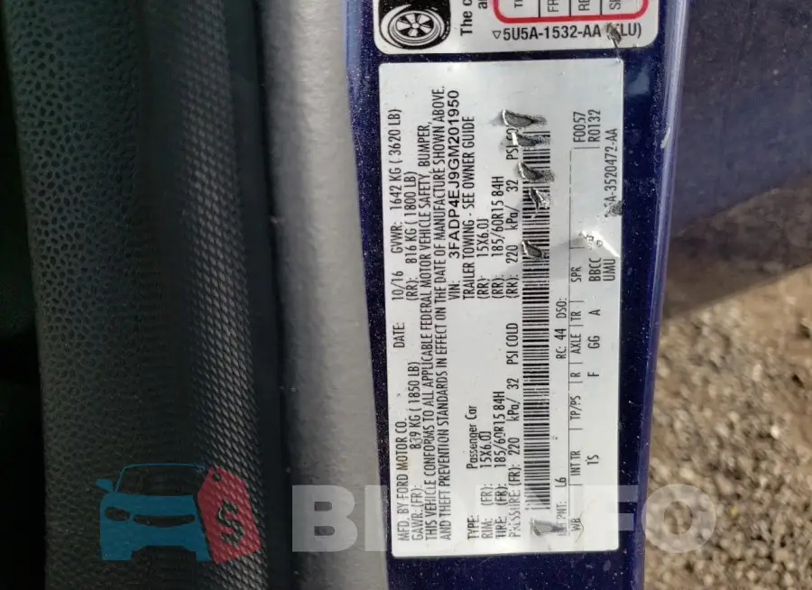 3FADP4EJ9GM201950 Photo# 12