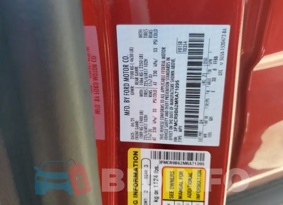 3FMCR9B62MRA71095 Photo# 13