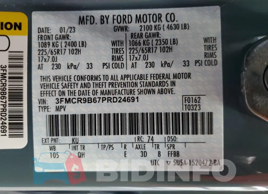3FMCR9B67PRD24691 Photo# 14