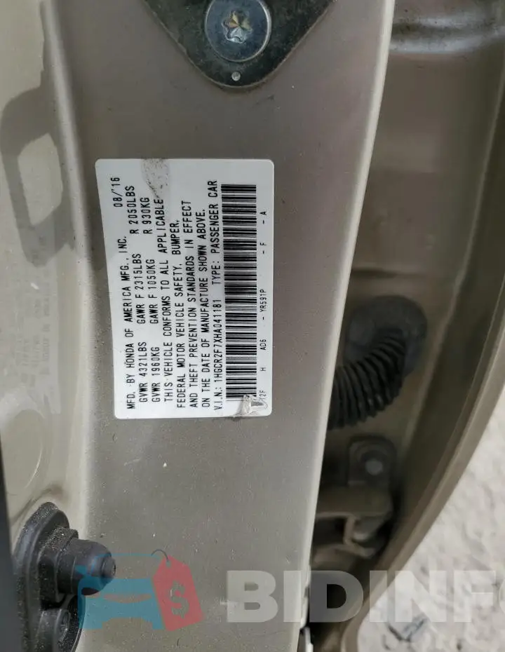 1HGCR2F7XHA041181 Photo# 12