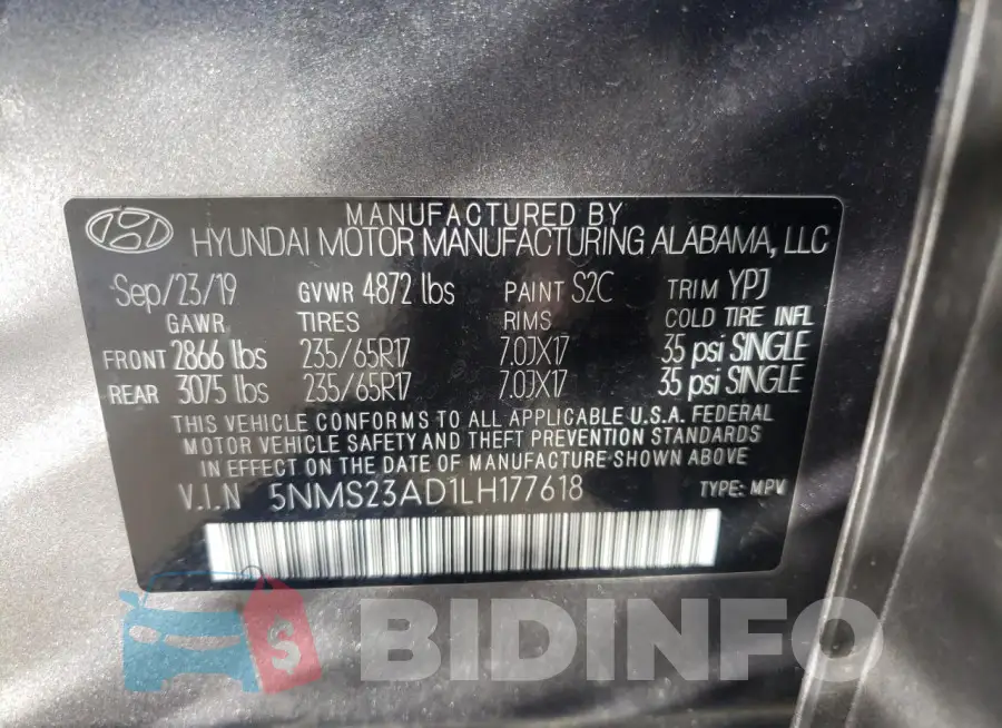 5NMS23AD1LH177618 Photo# 13