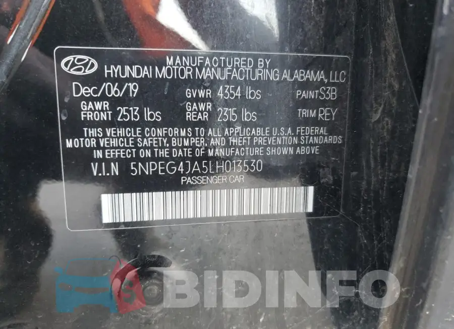 5NPEG4JA5LH013530 Photo# 12