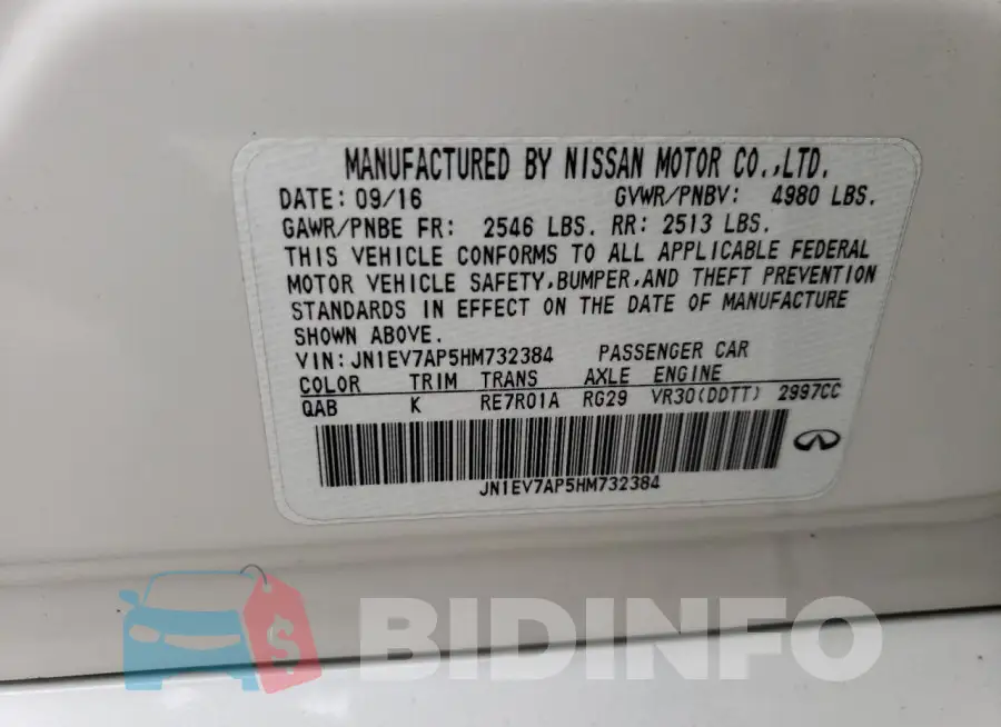 JN1EV7AP5HM732384 Photo# 12
