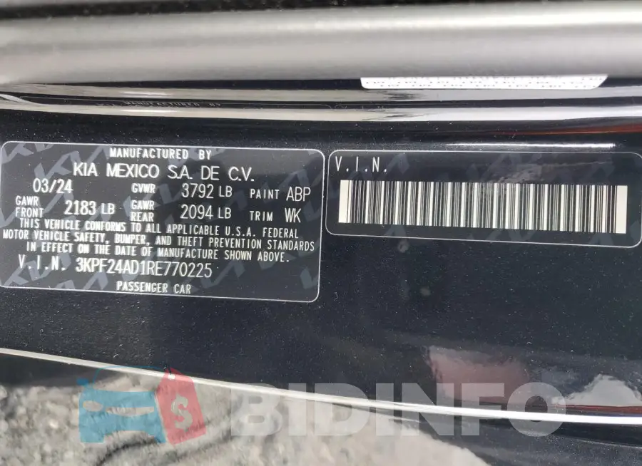 3KPF24AD1RE770225 Photo# 12