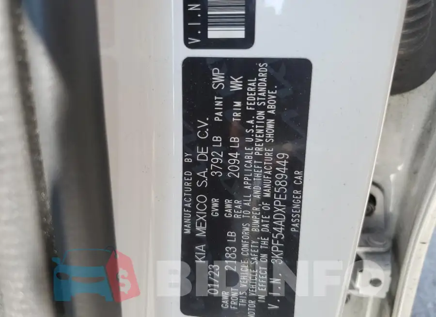 3KPF54ADXPE589449 Photo# 13