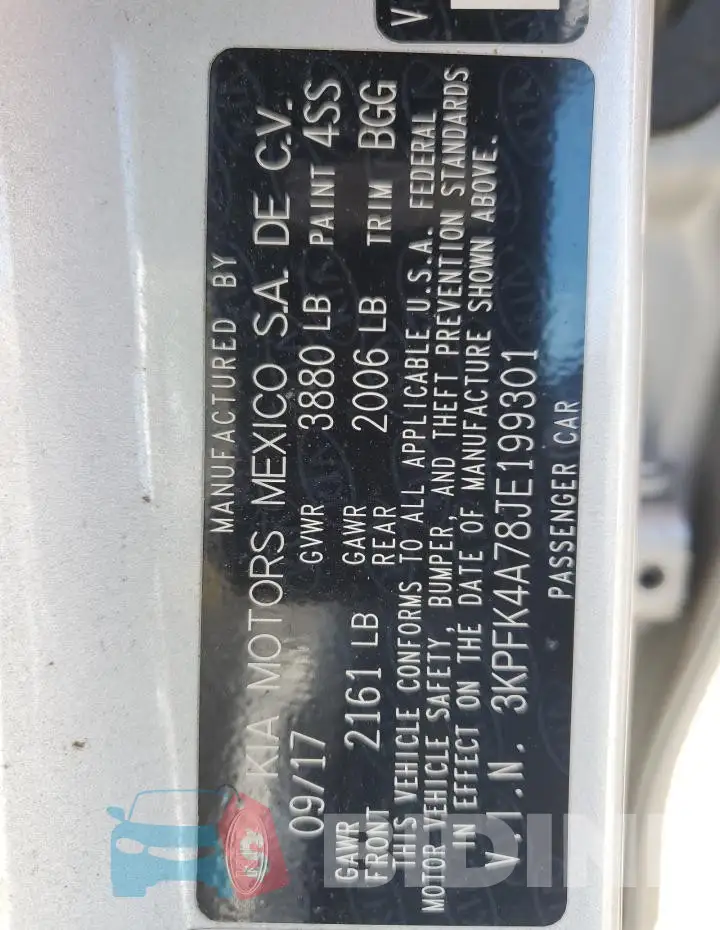 3KPFK4A78JE199301 Photo# 12