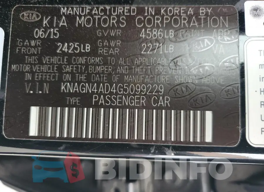KNAGN4AD4G5099229 Photo# 12