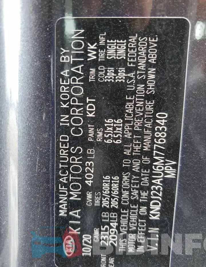 KNDJ23AU6M7768340 Photo# 13