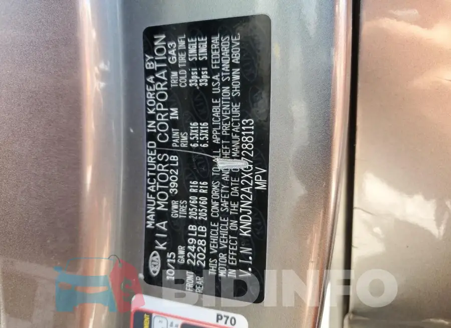 KNDJN2A2XG7288113 Photo# 12