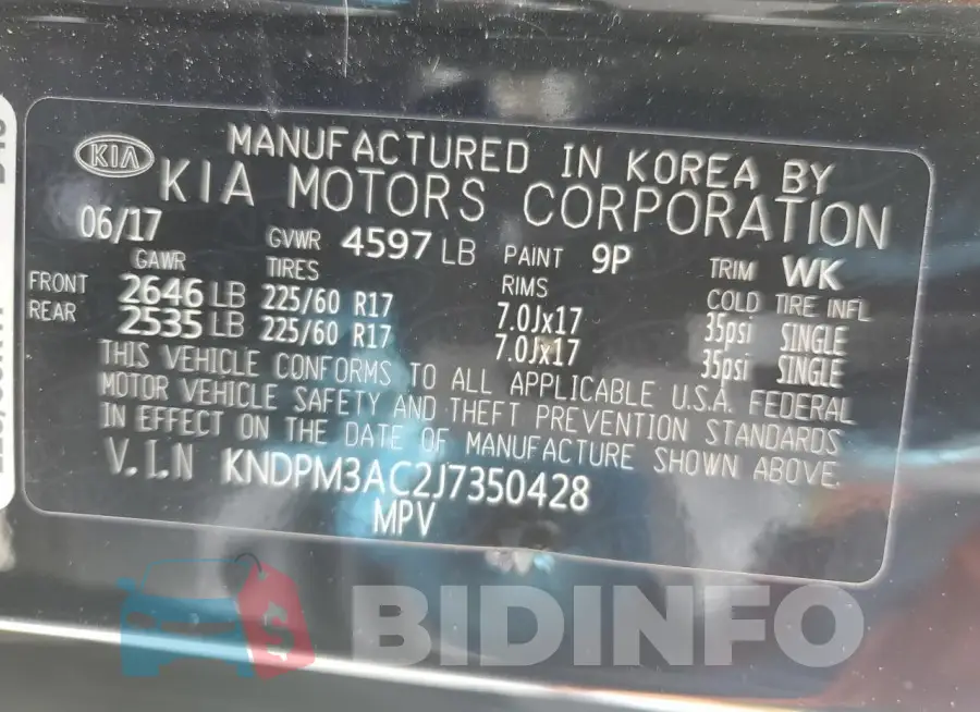 KNDPM3AC2J7350428 Photo# 12
