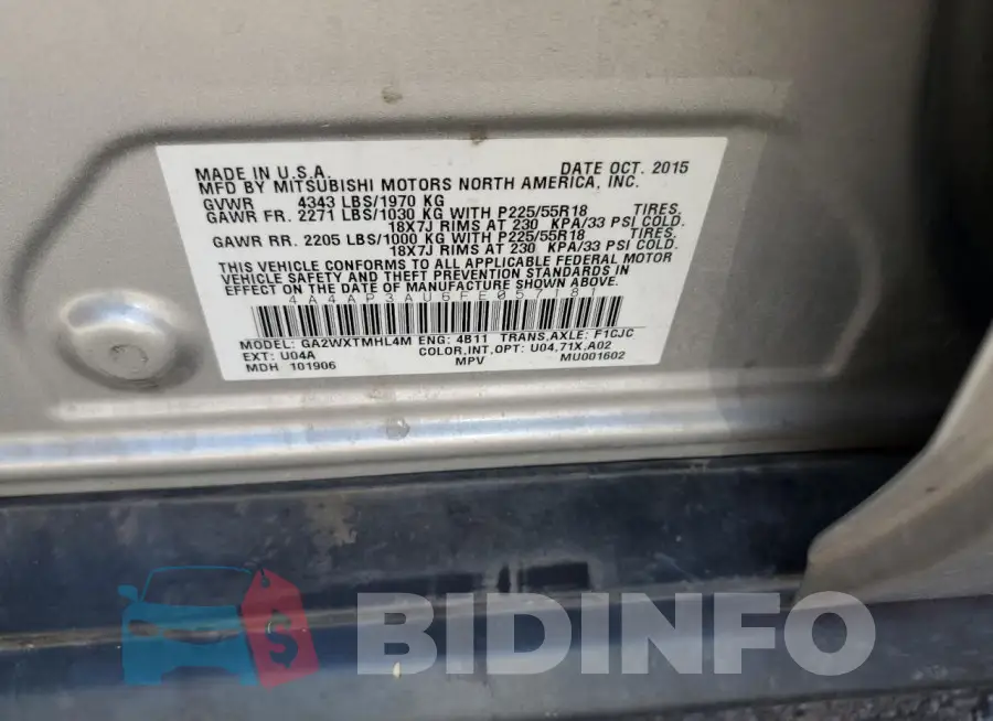 4A4AP3AU6FE057181 Photo# 13