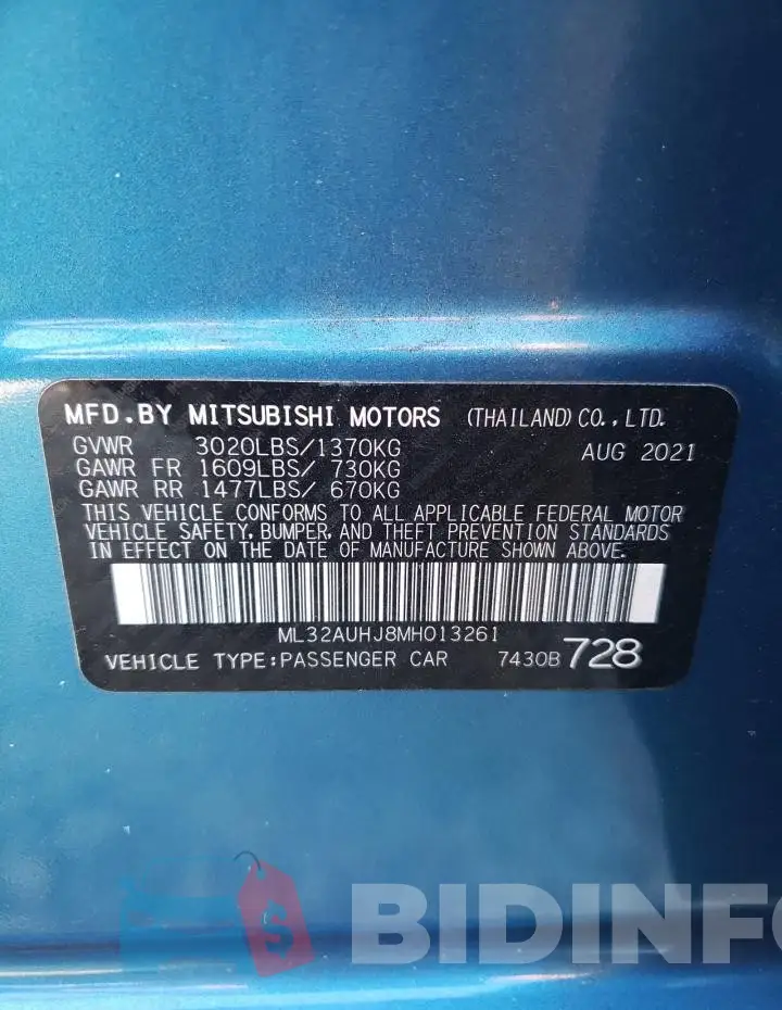 ML32AUHJ8MH013261 Photo# 13