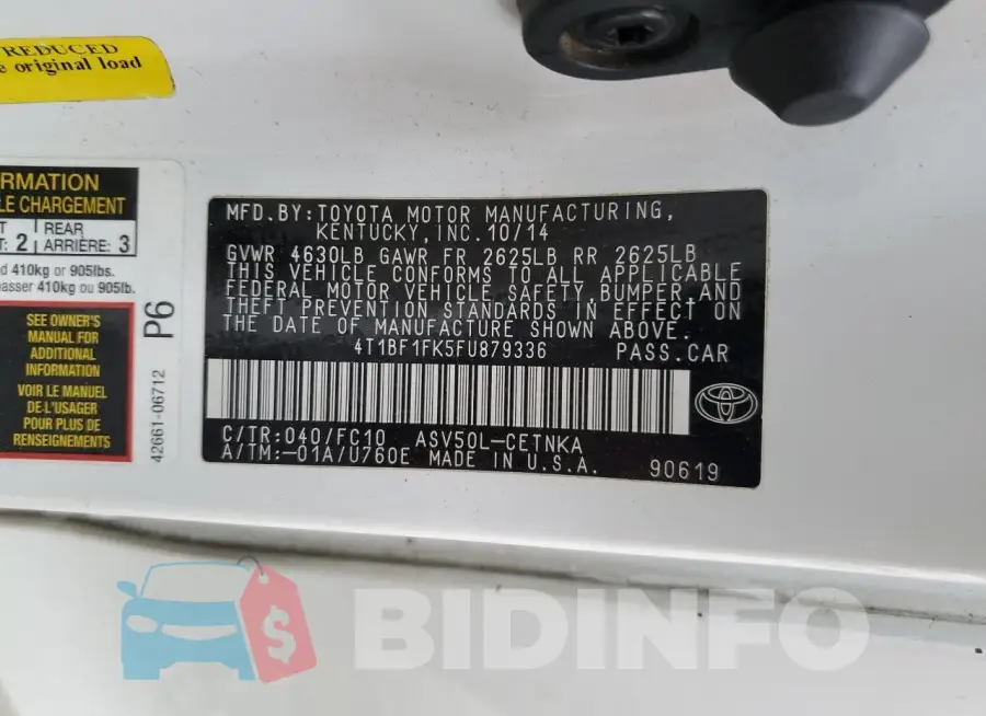 4T1BF1FK5FU879336 Photo# 12