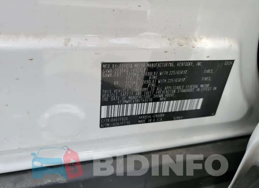 4T3MWRFV1RU140316 Photo# 12