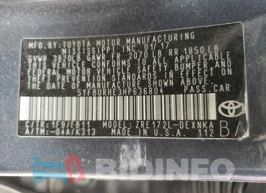 5YFBURHE3HP636804 Photo# 12