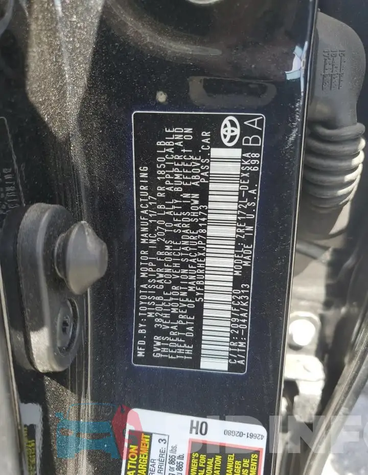 5YFBURHEXJP781473 Photo# 12