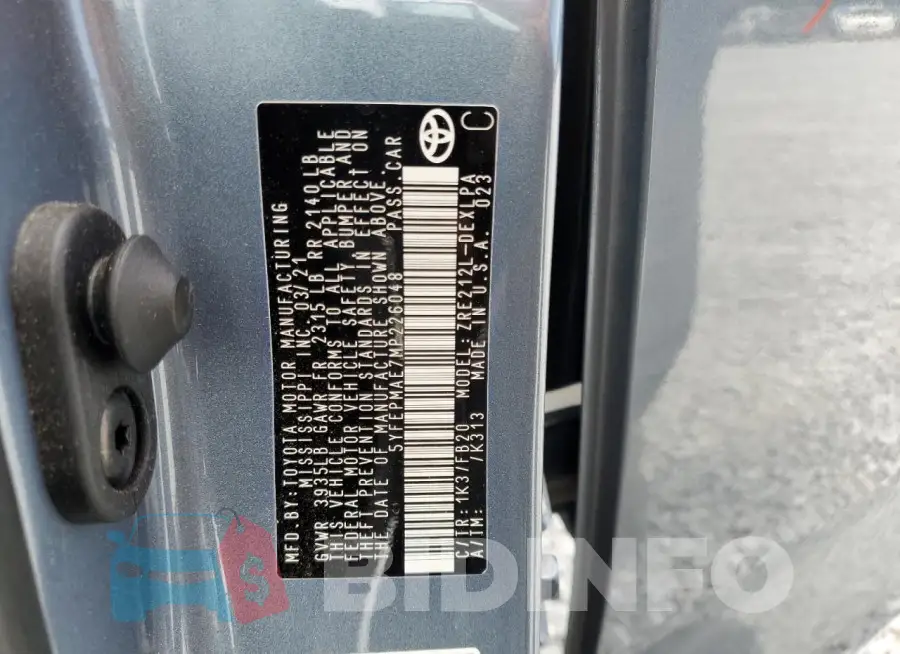 5YFEPMAE7MP226048 Photo# 12