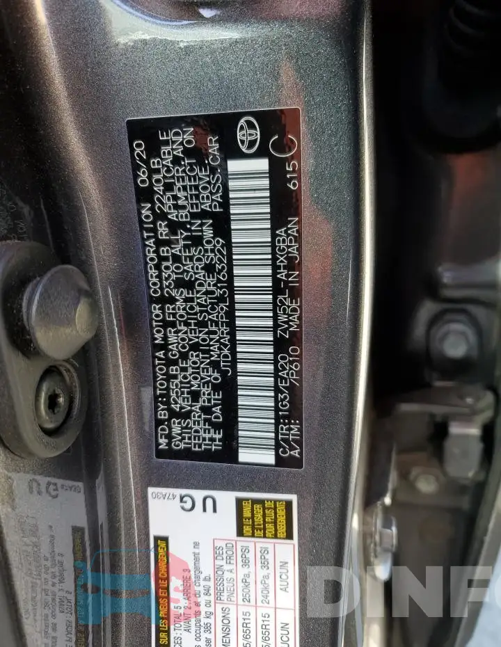 JTDKARFP9L3163229 Photo# 13