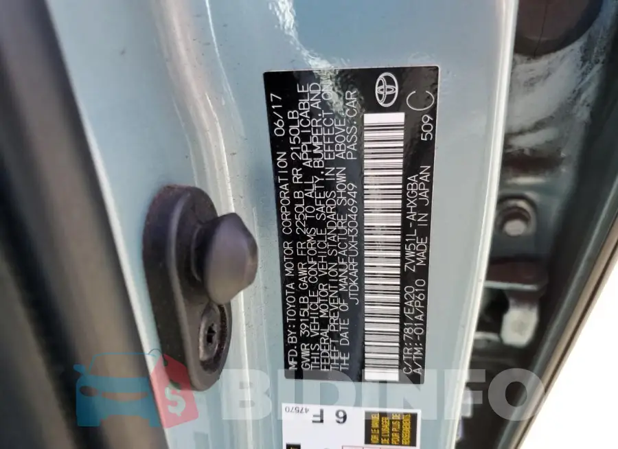 JTDKARFUXH3046949 Photo# 12