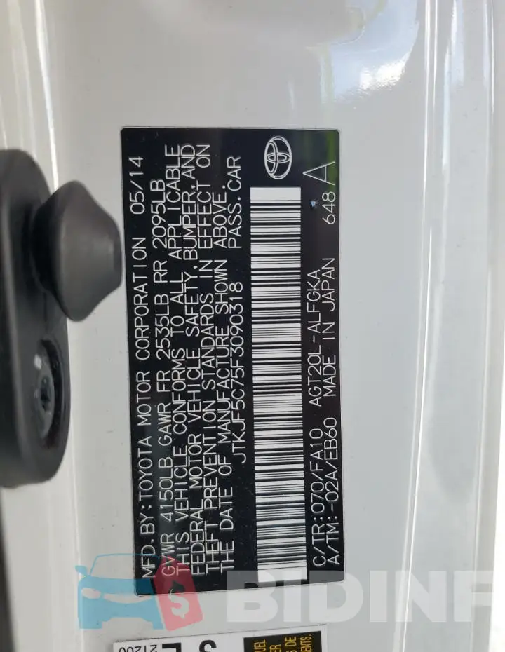 JTKJF5C75F3090318 Photo# 12